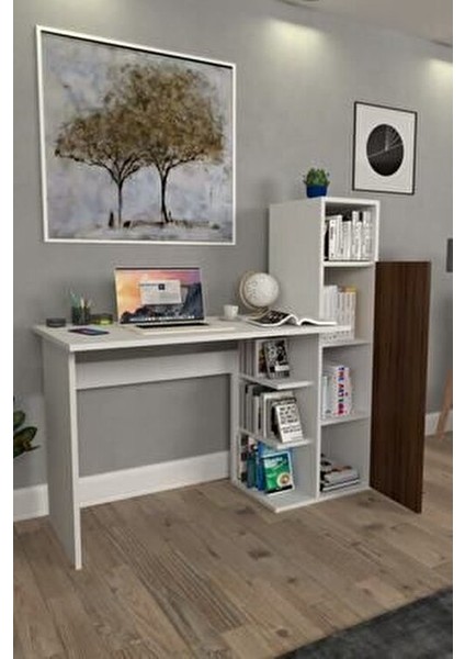 Diamond Dolaplı Çalışma Masası Ceviz fiyatları