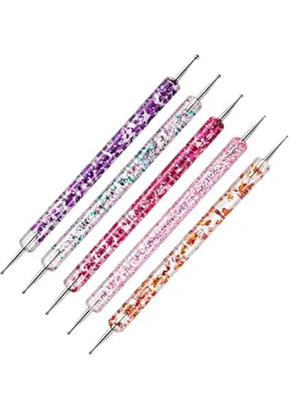 5'li Nail Art Kalemi Tırnak Süsleme Dot Seti 5 Adet