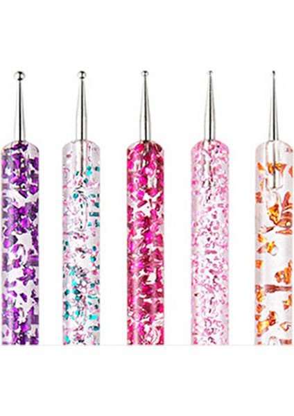 5'li Nail Art Kalemi Tırnak Süsleme Dot Seti 5 Adet fırsatları