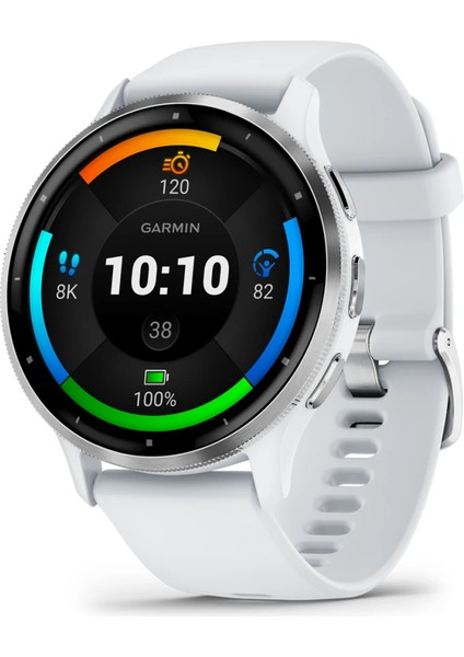 Venu 3 - Gümüş | Beyaz Kayışlı