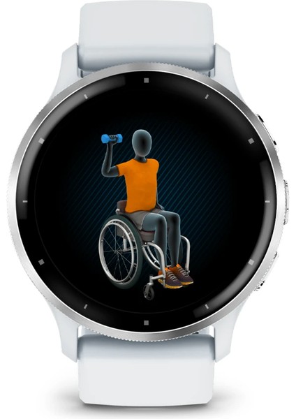 Venu 3 - Gümüş | Beyaz Kayışlı