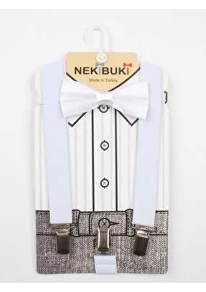 1-9 Yaş 23 Nisan Erkek Çocuk Kırmızı Papyon Askı Takımı