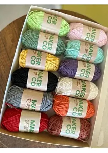 Makerco Recycled Cotton 12'li Ip Seti