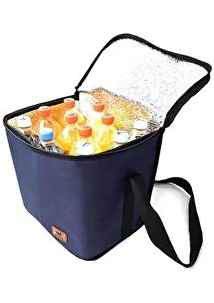 Lacivert Termos Çanta 30 Lt. Isı Yalıtımlı Yemek Çantası - Termal Model ile 1 Buz Aküsü Hediye