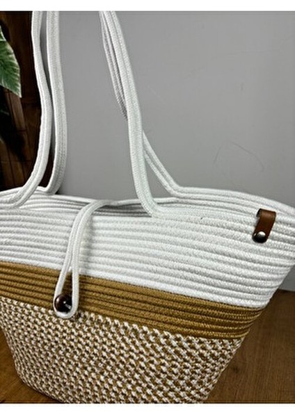 Havana Boncuklu Doğaya Saygılı Hasır Jüt Plaj Çantası - Tarzınıza ve Dünyaya Katkıda Bulunun! modelleri