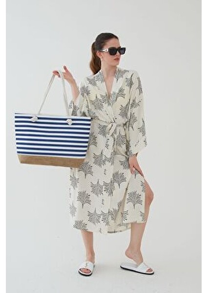 Kadın Plaj Hasır Çanta Jüt Kumaş Piknik Çantası El ve Omuz Çanta ( Cüzdan Hediyeli ) indirimleri