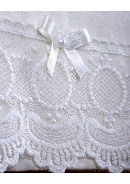 6'lı %100 Pamuklu Kadife Dantelli Güpürlü Fiyonklu 30X50 Mutfak Havlusu modelleri