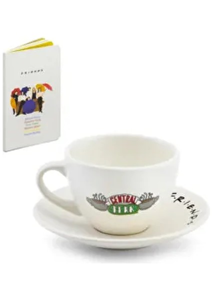 Friends Mini Defter ve Central Perk Fincan Seti 2 Parça Renkli Tasarım