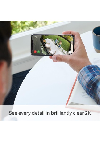Amazon Ring Spotlight Cam Pro Akülü Güvenlik Kamerası – 2k Video, 3D Hareket Algılama, Çift LED Spot Işık, Geniş Açılı Gece Görüş, Alarm, Kablosuz Kurulum