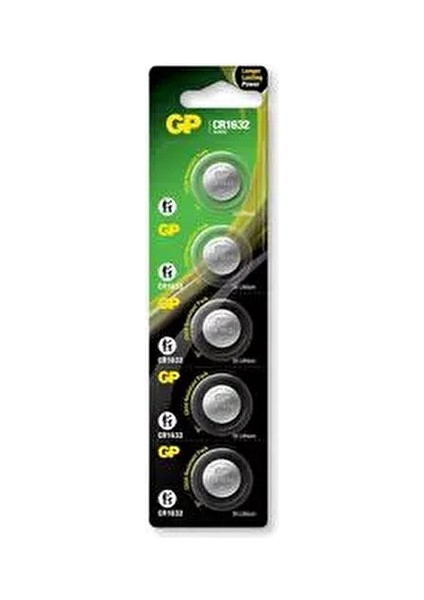 CR1632-C5 3V Lityum Düğme Pil 5'li Paket