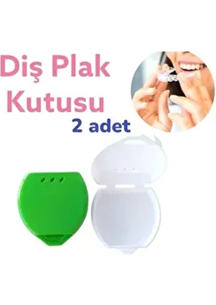 Gece Plağı Saklama Kutusu 2 Adet Diş Plak Kabı fırsatları