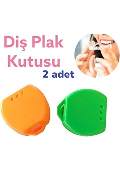 Gece Plağı Saklama Kutusu 2 Adet Diş Plak Kabı indirimleri