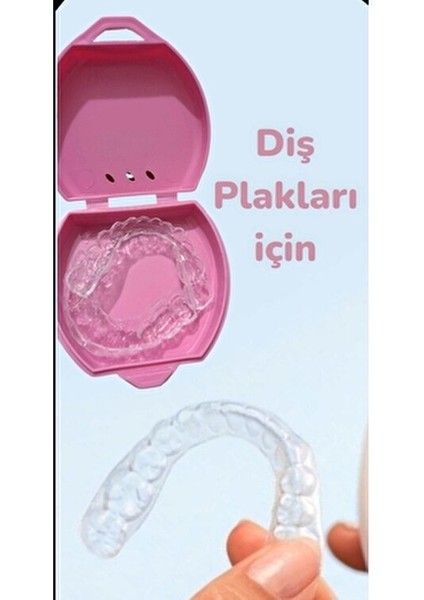 Gece Plağı Saklama Kutusu 2 Adet Diş Plak Kabı