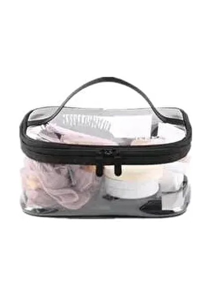 Şeffaf Su Geçirmez Kabin Boy Makyaj Çantası Kadınlar İçin Polyester Materyal fiyatları