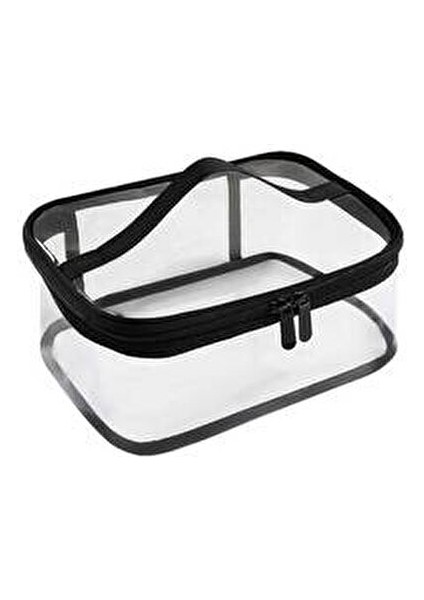 Şeffaf Su Geçirmez Kabin Boy Makyaj Çantası Kadınlar İçin Polyester Materyal modelleri