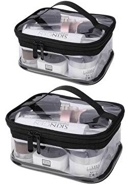 Şeffaf Su Geçirmez Kabin Boy Makyaj Çantası Kadınlar İçin Polyester Materyal fırsatları