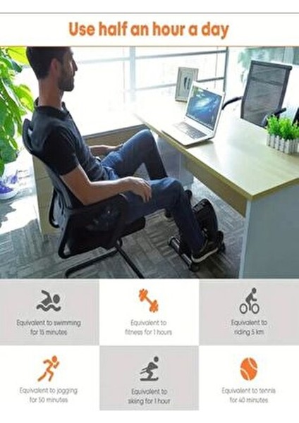 Kondisyon Bisikleti Mini El ve Ayak 120 kg Taşıma Kapasitesi Manuel Ayarlanabilir Direnç modelleri