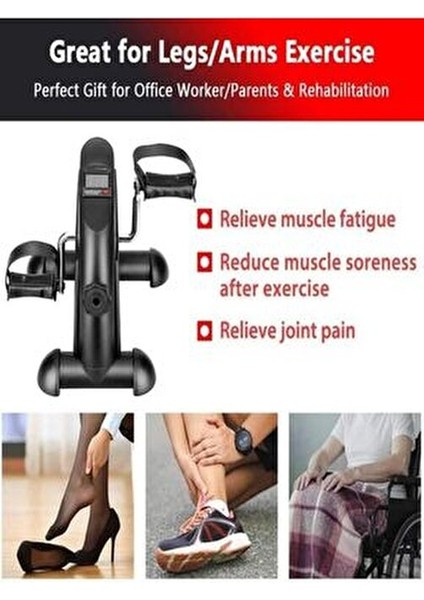 Kondisyon Bisikleti Mini El ve Ayak 120 kg Taşıma Kapasitesi Manuel Ayarlanabilir Direnç