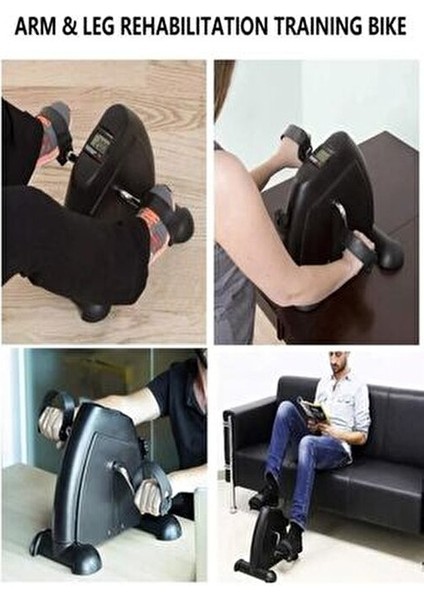 Kondisyon Bisikleti Mini El ve Ayak 120 kg Taşıma Kapasitesi Manuel Ayarlanabilir Direnç