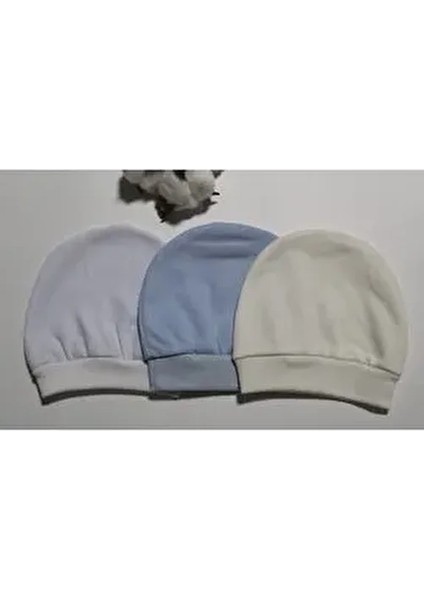 Yenidoğan Penye Bebek Şapkası 3'lü