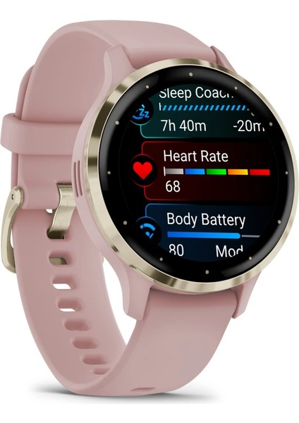 Venu 3S - Soft Gold | Pembe Kayışlı modelleri