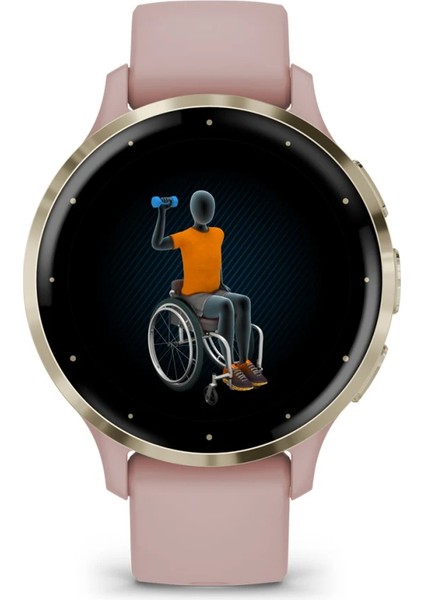 Venu 3S - Soft Gold | Pembe Kayışlı