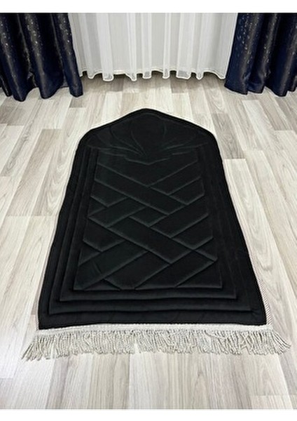 Lüks Ortopedik Diz Ağrıtmayan Süngerli Hediyelik Çeyizlik Burgu Saçaklı Çantalı Seccade