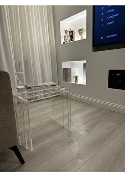 Pleksi Akrilik Zigon Sehpa modelleri