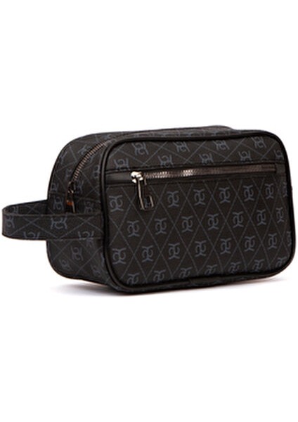 Desenli Portföy Seyahat El Çantası ve Mekanizmalı Cüzdan Set