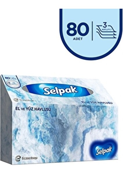 El ve Yüz Havlusu 80LI Paket 6lı 480ADET