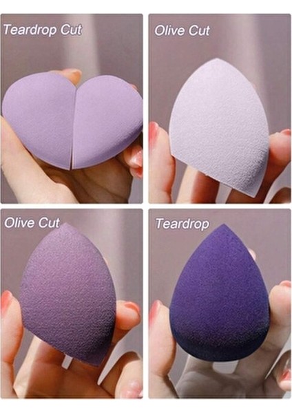 8'li Lila Tonları Kutulu Standlı Makyaj Süngeri Seti fiyatları