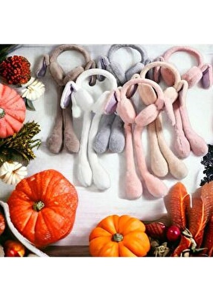 Peluş Hareketli Oynar Kulaklı (Sesli) Çocuk Kulak Isıtıcı Koruyucu Tavşan Kulaklık modelleri