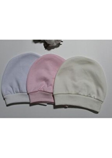 Yenidoğan Penye Bebek Şapkası 3'lü