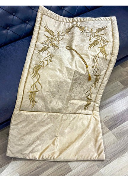 Sırma Işleme Seccade Tesbihli Gelin Damat Bohçası Hediyelik Çeyizlik