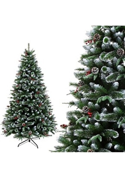 Ithal Lüks Büyük Yılbaşı Çam Ağacı Süslü Karlı Kokinalı Kozalaklı 180CM Yoğun Dallı Dekorasyon Ağaç modelleri