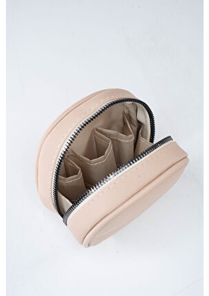 Mini Makyaj Çantası Suni Deri Organizer Özellikli - Kozmetik Çantası modelleri