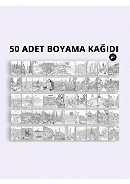 Ünlü Şehirler Yetişkinler Için Boyama Kitabı, Mandala Boyama Kitabı, Boyama Defteri,boyama Sayfaları fiyatları