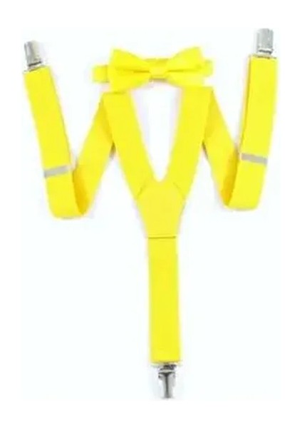 Bloom Store Kırmızı 1-6 Yaş Pantolon Askı Papyon Seti