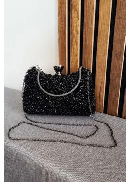 Kadın Taşlı Abiye Çantası