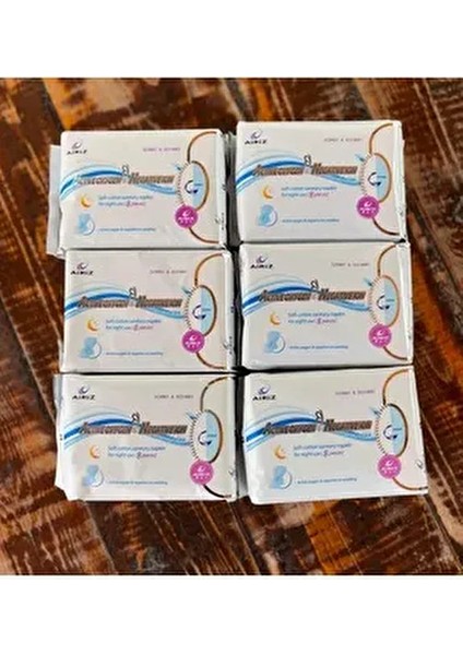 Tiens Airiz Hijyenik Ped Gece 6 Paket 8 Adet Yumuşak Pamuklu Aktif Oksijenli ve Negatif İyonlu fiyatları