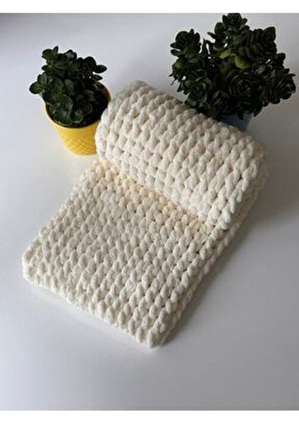 El Örgü Puffy Bebek Battaniye 90X90 cm fiyatları