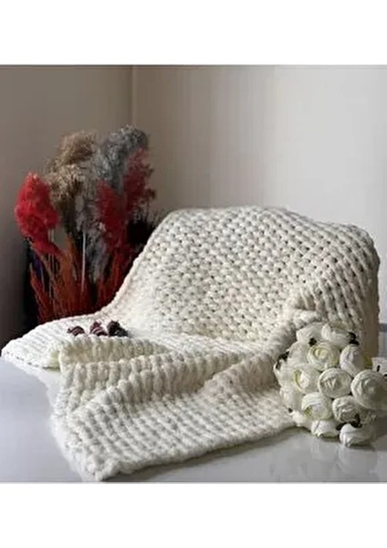 El Örgü Puffy Bebek Battaniye 90X90 cm fırsatları