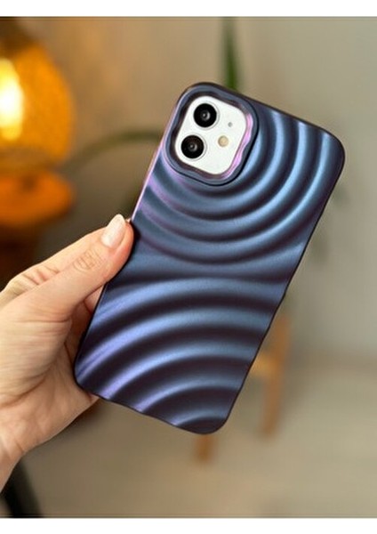Iphone 11 Uyumlu 3D Aurora Kabartma Mor Renk Geçişli Mat Silikon Kılıf fırsatları