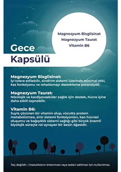 Magnezyum Gündüz&gece 60 Tablet Glisinat-Malat-Sitrat-Taurat fırsatları