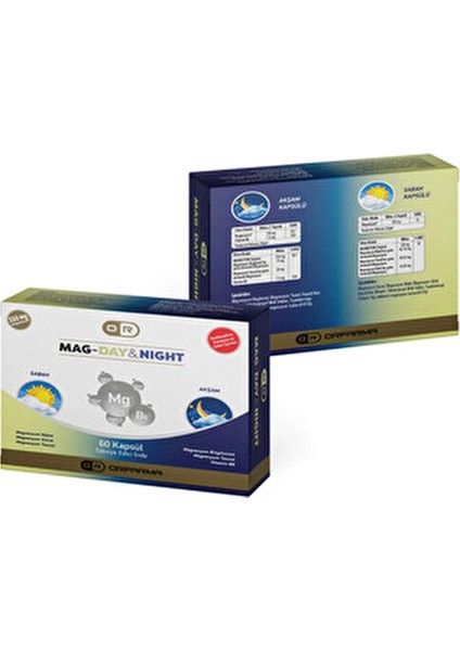 Magnezyum Gündüz&gece 60 Tablet Glisinat-Malat-Sitrat-Taurat