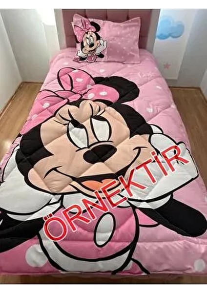 Buketli Kız Desenli Kapitone Çocuk Yorgan Seti fiyatları