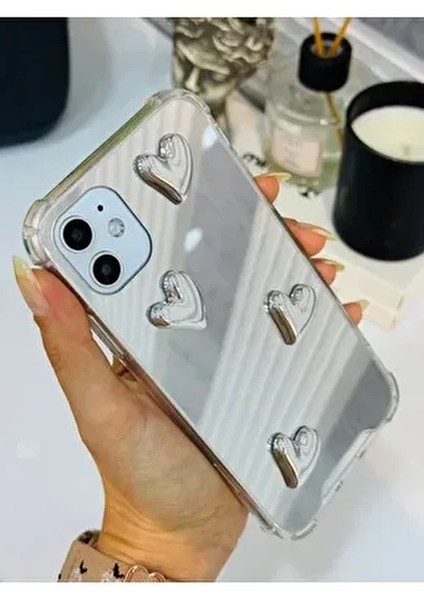 Iphone 11 Uyumlu Aynalı Tasarım Darbe Önleyici Silikon Kılıf