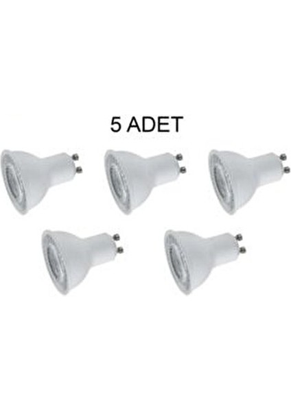 5 Adet - 7W Çanak LED Ampul - Spot Ampülü Ct 4215 (Gün Işığı)