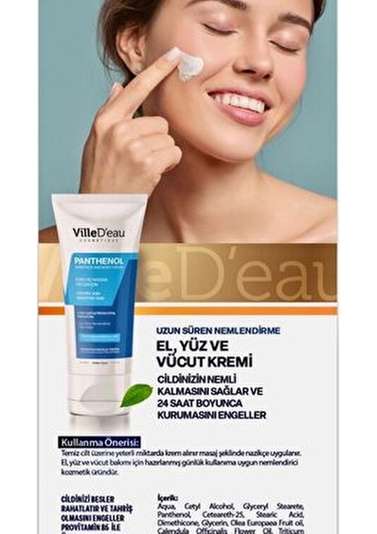 2 Adet Pantenol Nemlendirici Krem 75 ml Cilt İçin Paraben İçermeyen Formül modelleri