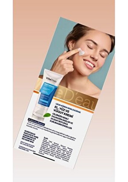 2 Adet Pantenol Nemlendirici Krem 75 ml Cilt İçin Paraben İçermeyen Formül indirimleri